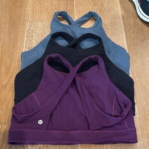 lululemon athletica Sports Bras - Black, Purple, Gray